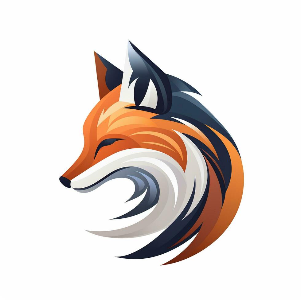 vektor typ illustration av en räv ai genererad foto