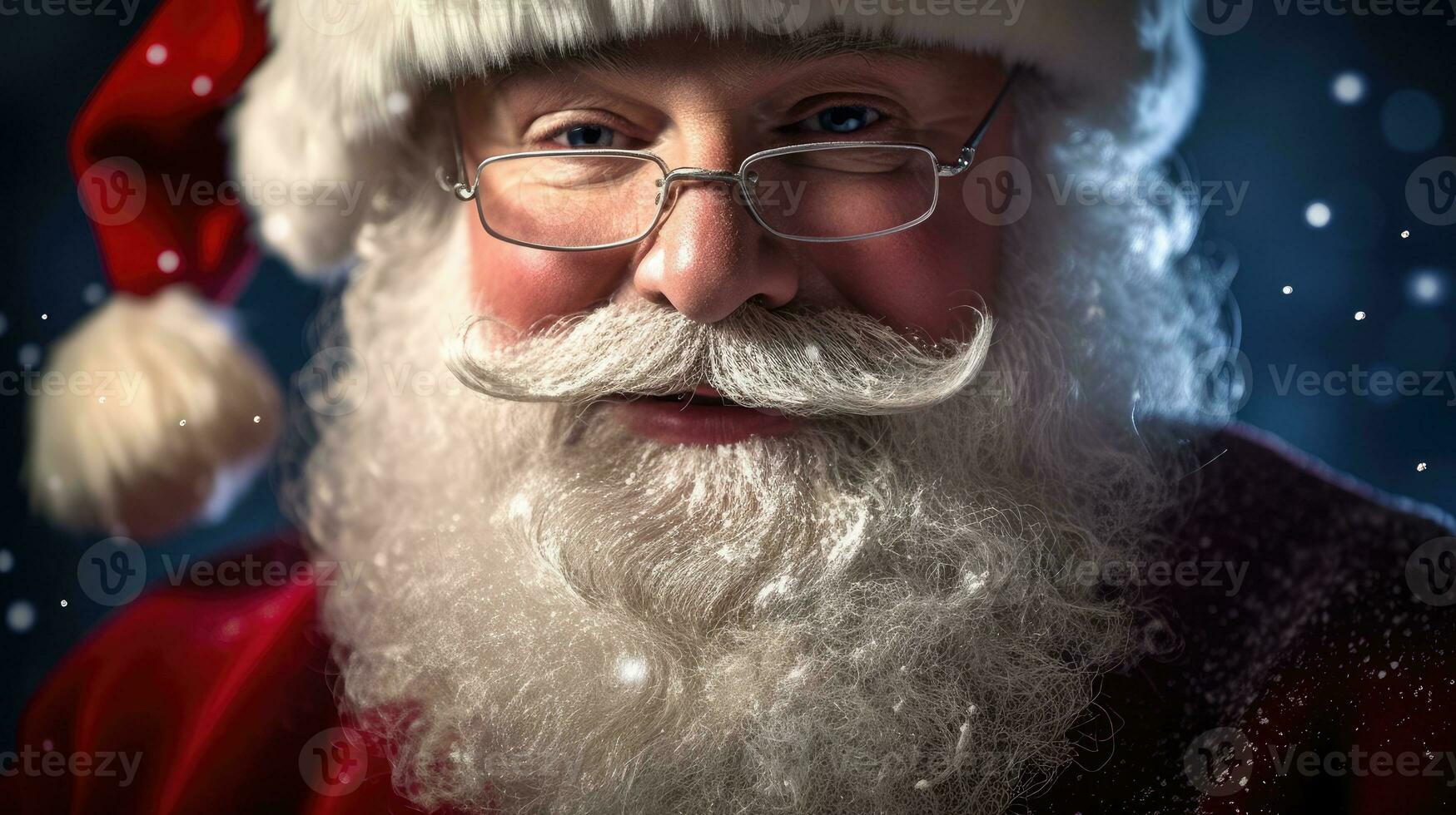 närbild Foto av santa claus. generativ ai