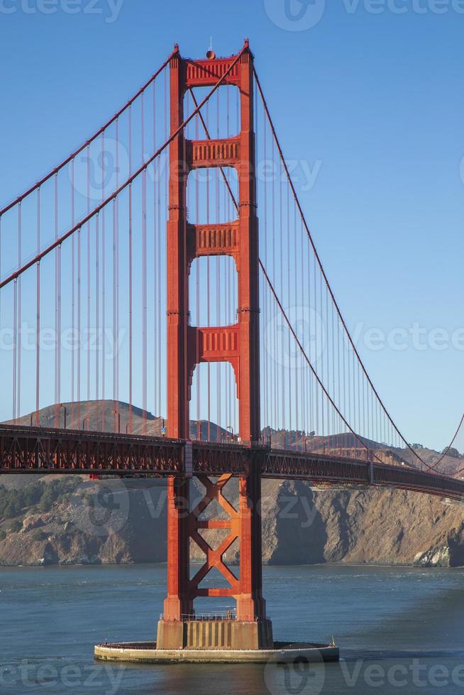 Golden Gate-detalj, San Francisco foto