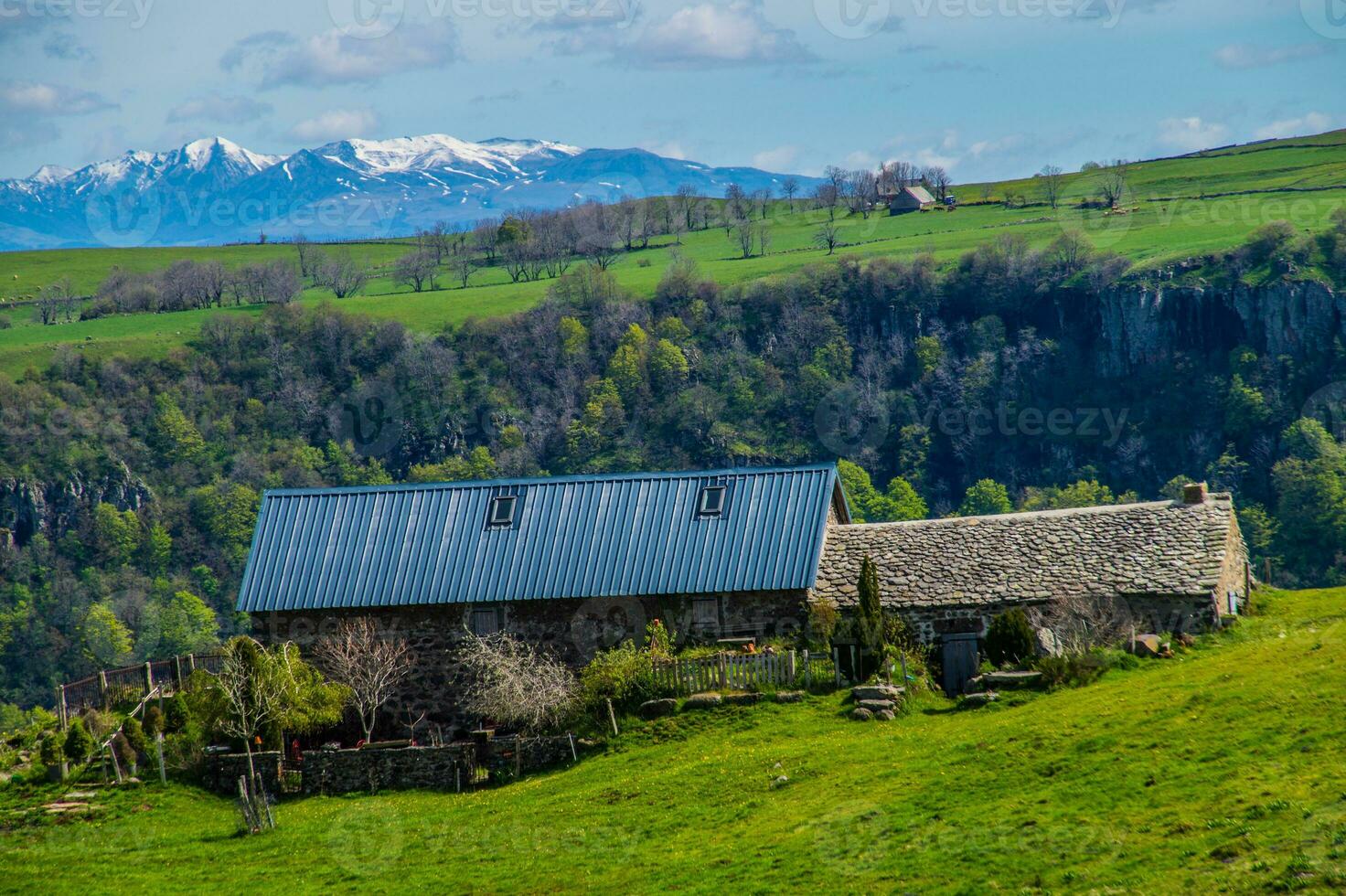 naturlig parkera av auvergne vulkaner foto