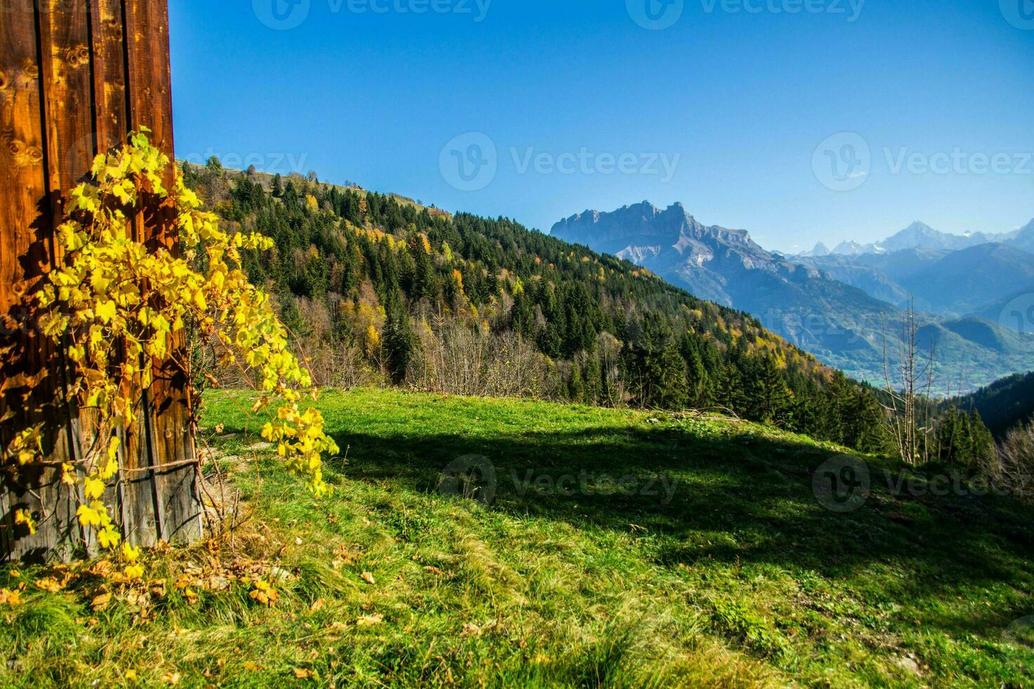 franska alps landskap foto