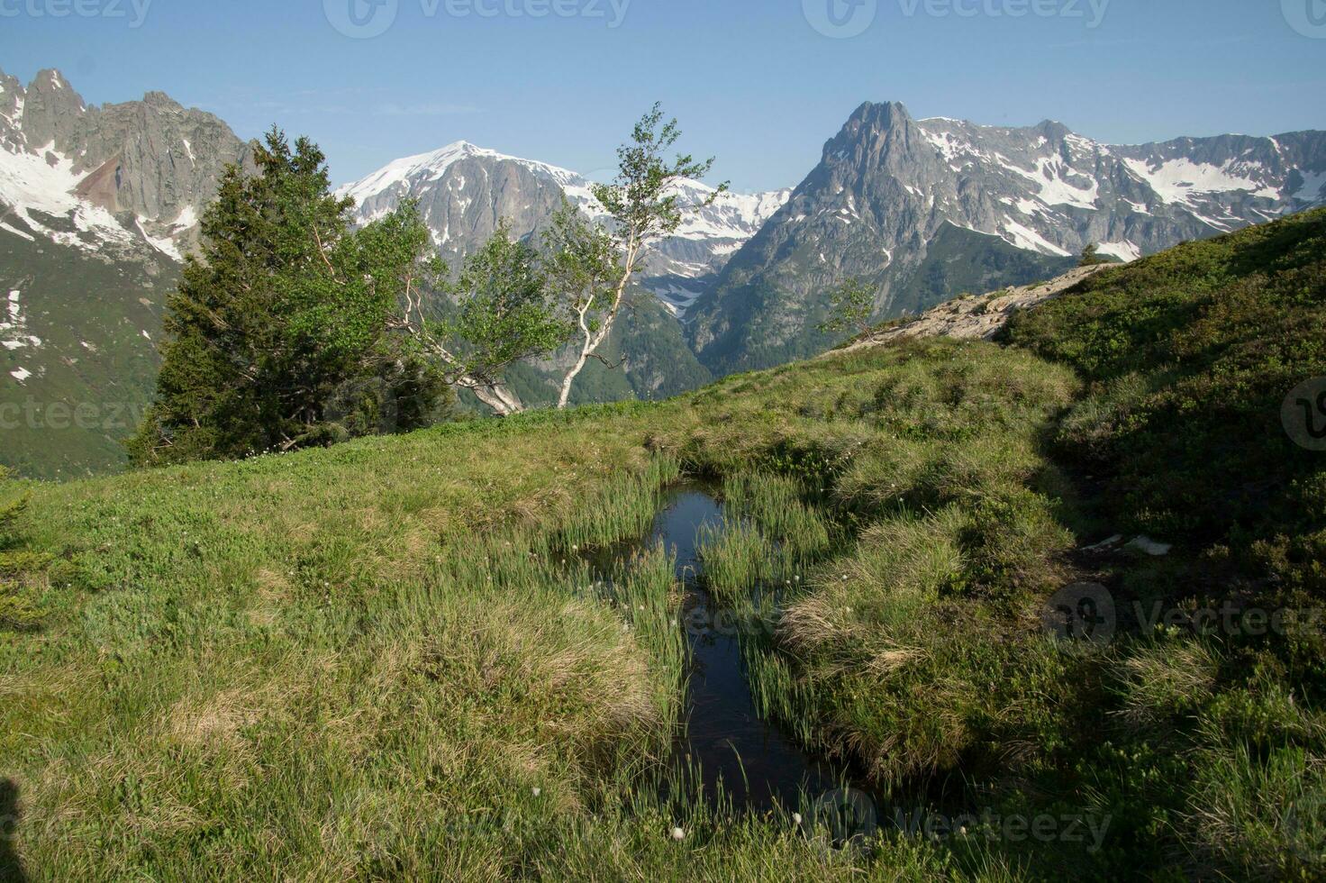 landskap av de franska alps foto