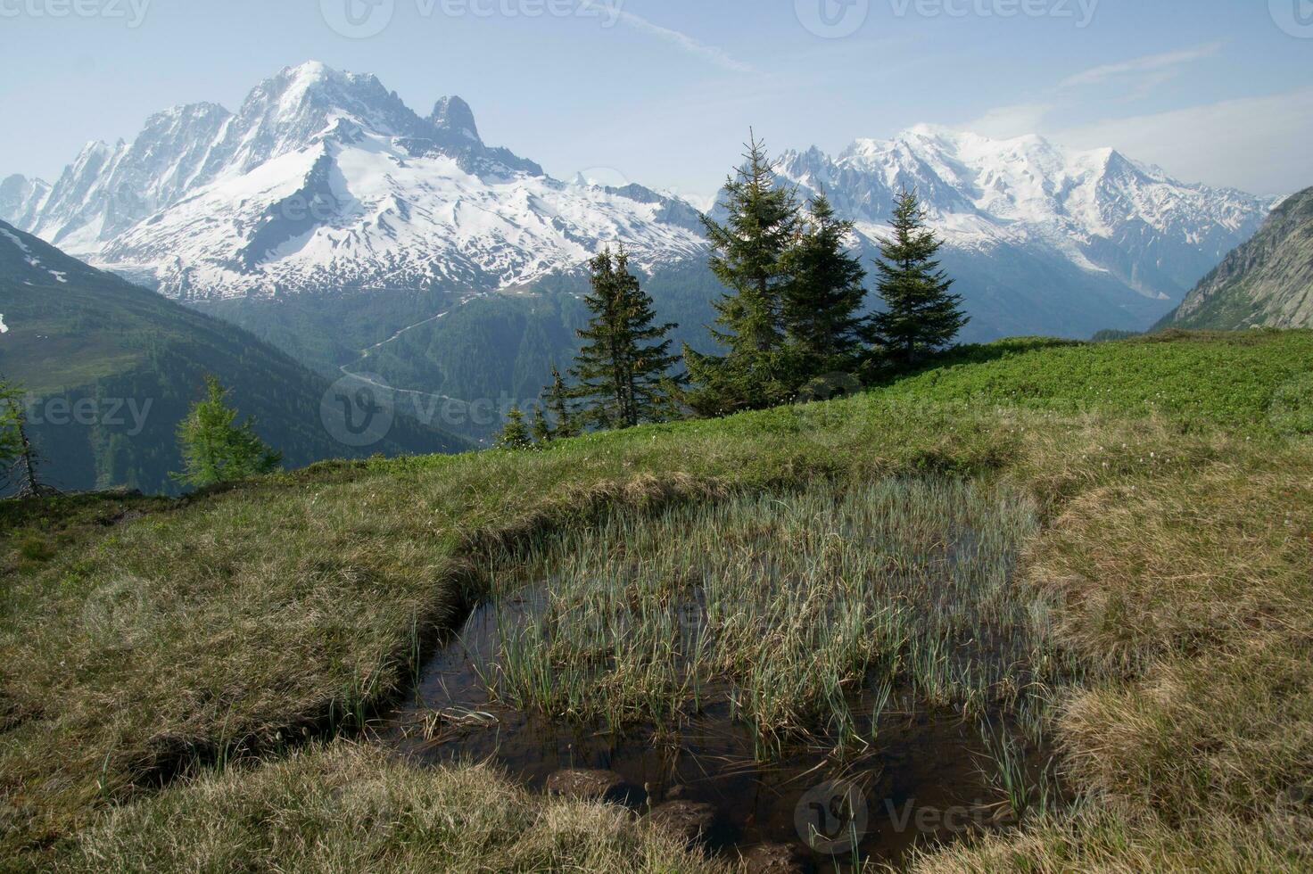 landskap av de franska alps foto