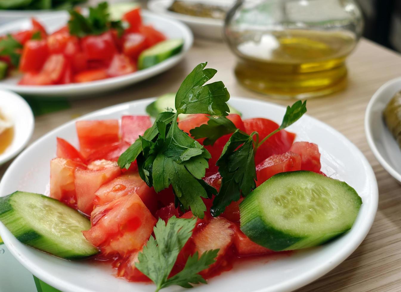 turkiskt traditionellt frukostbord foto