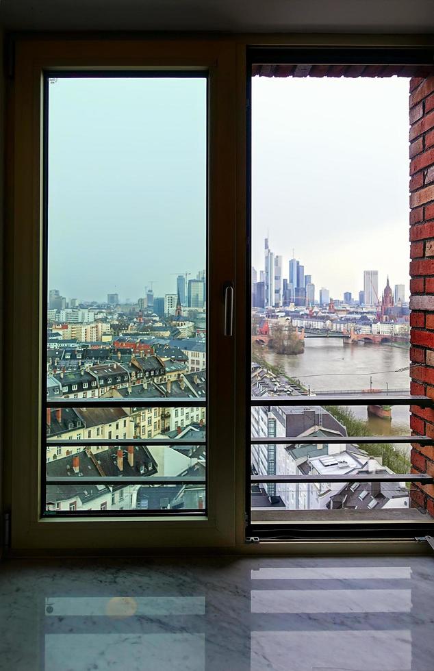 europeiska stadsbilden allmänna byggnader i tyskland frankfurt foto