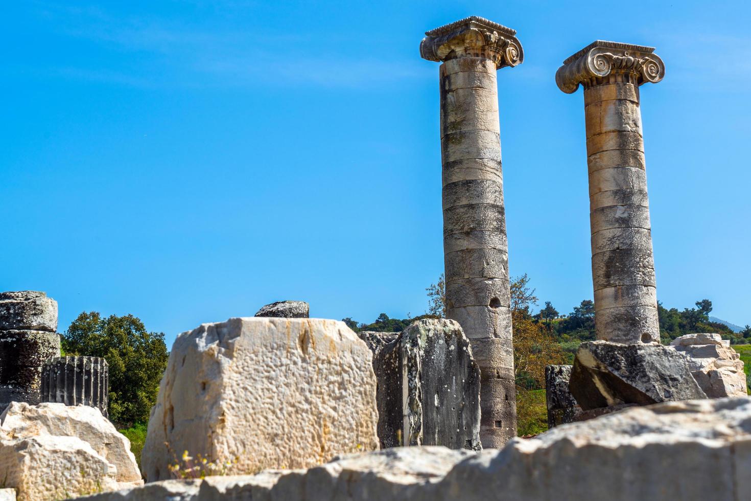 forntida historisk turism plats sardes artemis foto