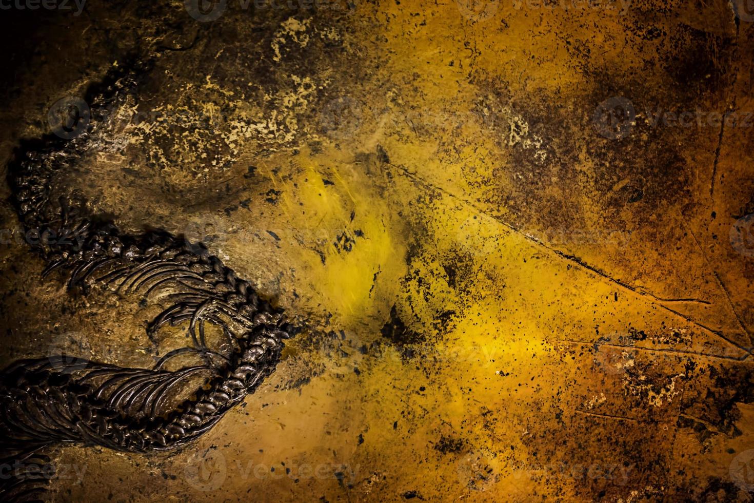 förhistorisk dinosaurie skelett fossil foto