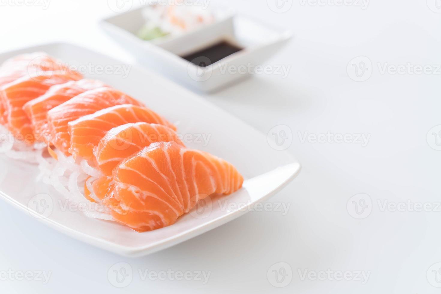 rå sashimi för lax foto