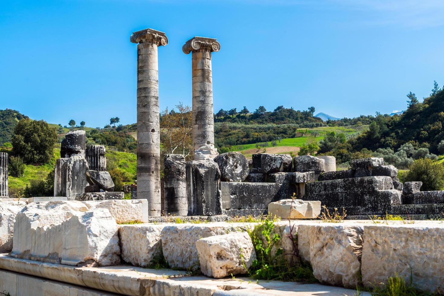 forntida historisk turism plats sardes artemis foto