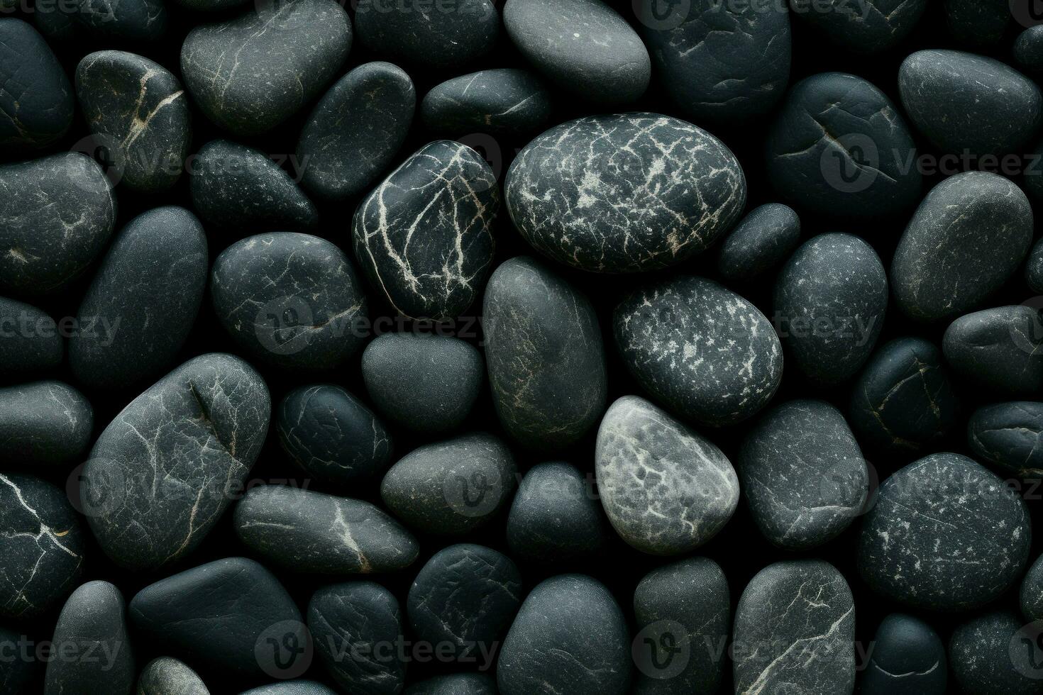 mystisk svart stenar bakgrund. generera ai foto