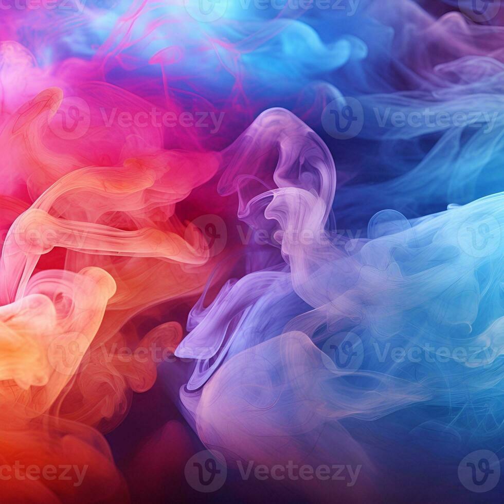 färgrik rök bakgrund, ai generativ foto