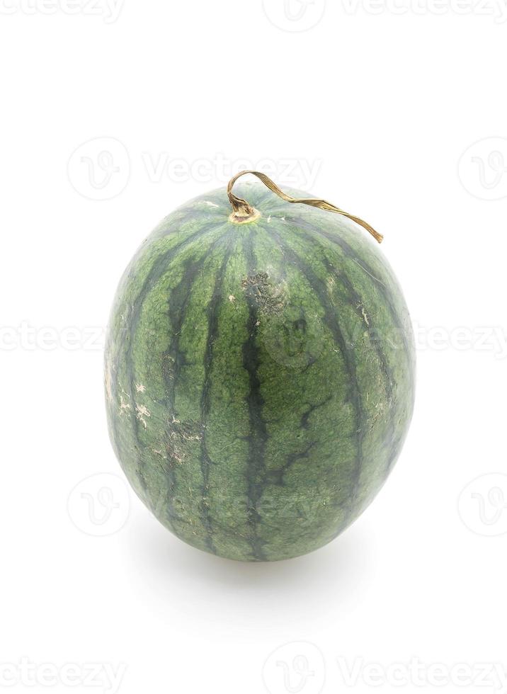 färsk vattenmelon på vit bakgrund foto