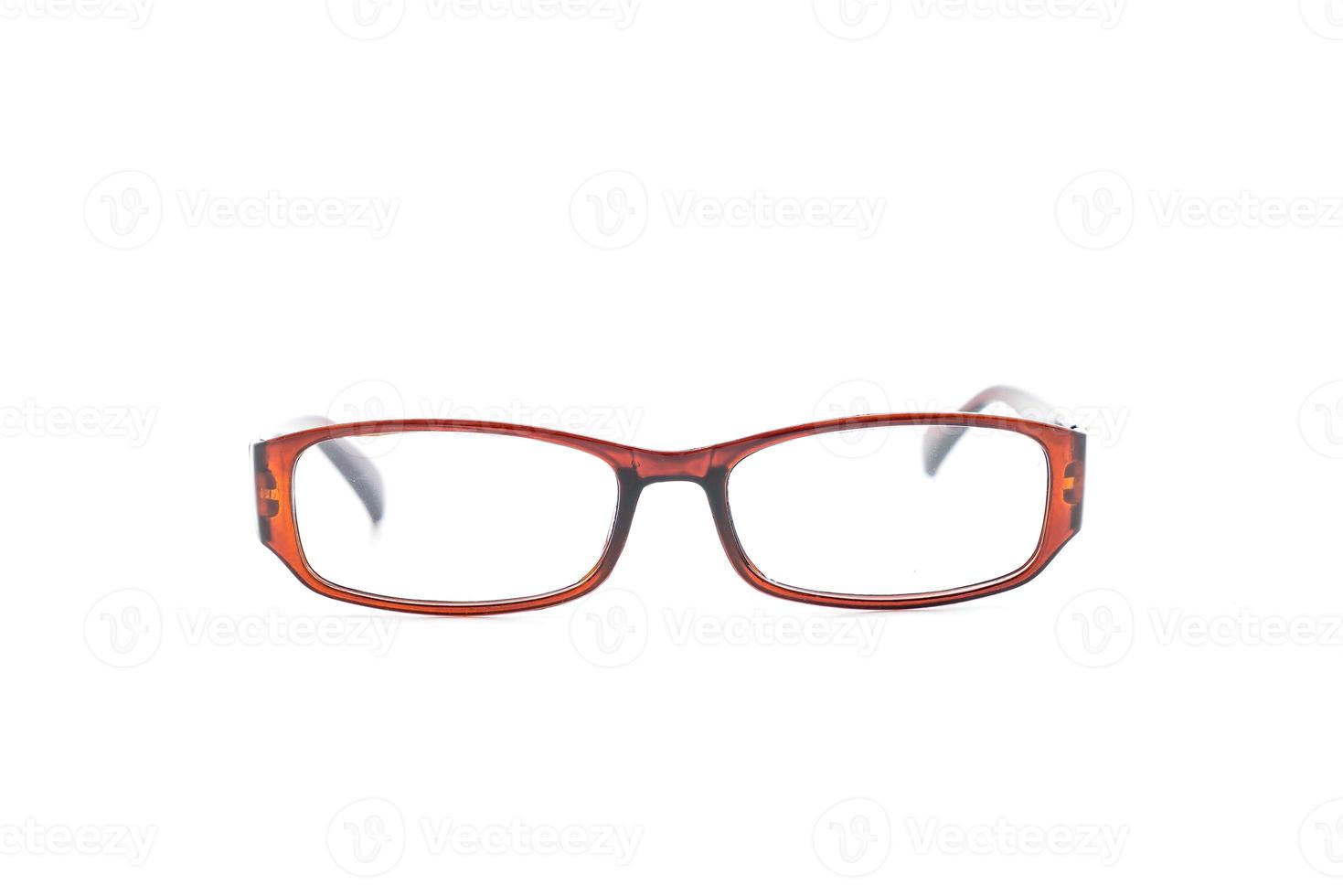 glasögon, glasögon eller glasögon på vit bakgrund foto