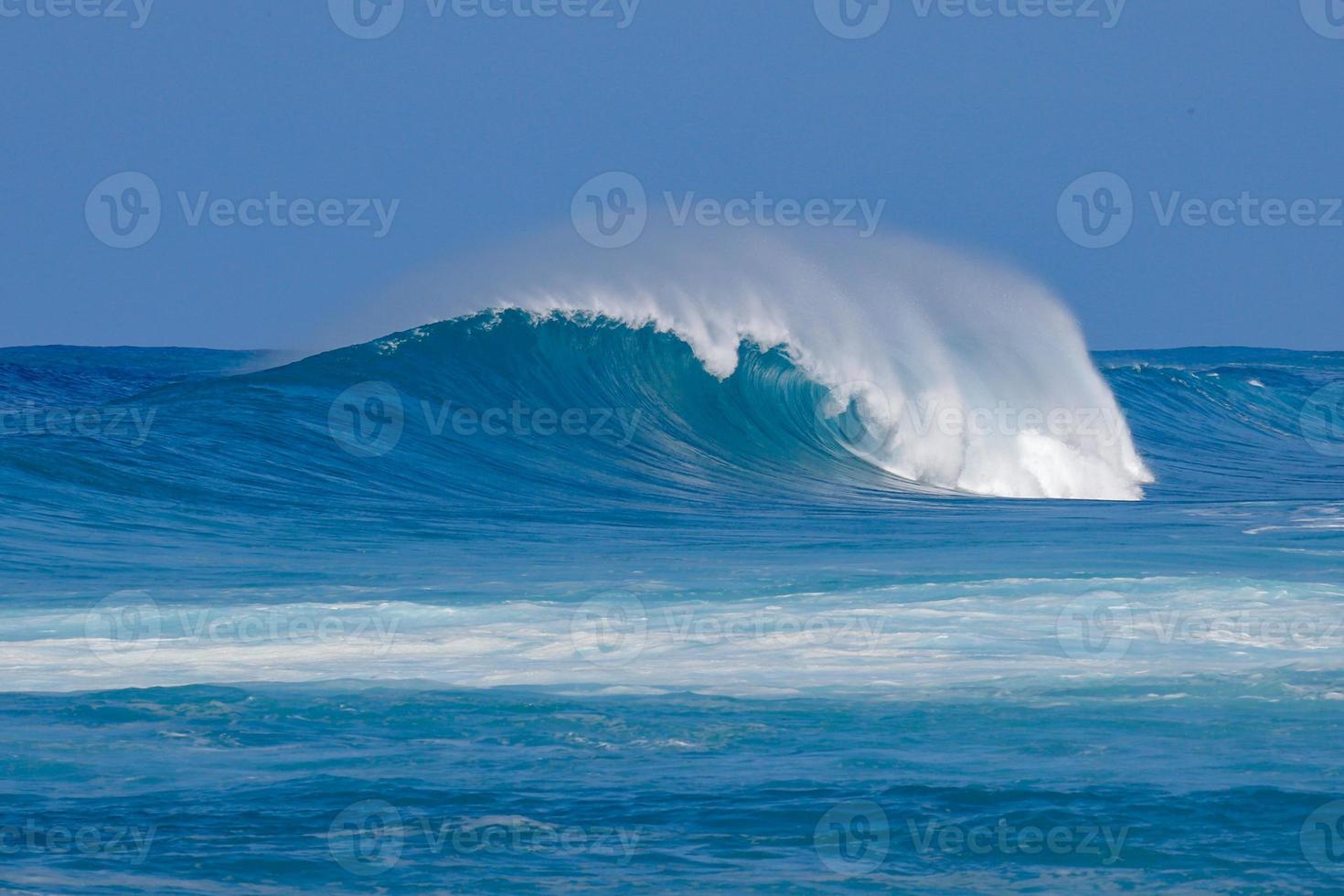 perfekt blå hawaiian våg foto