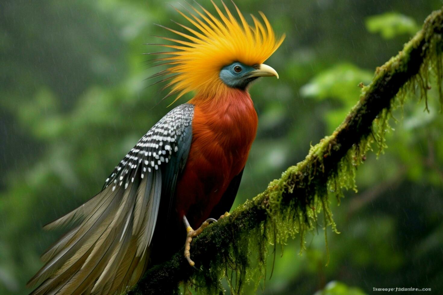 nationell fågel av republik av de kongo foto