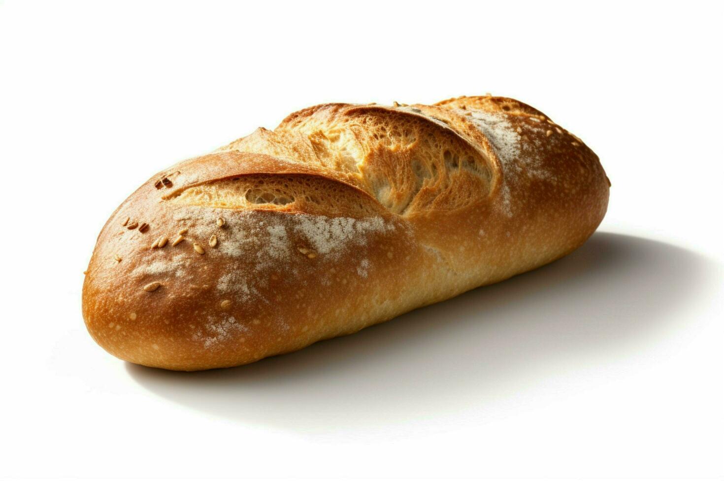 Foto av italiensk bröd med Nej bakgrund