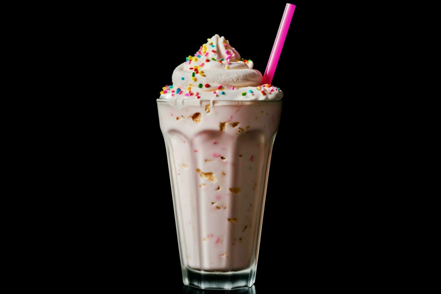 Foto av milkshake med Nej bakgrund