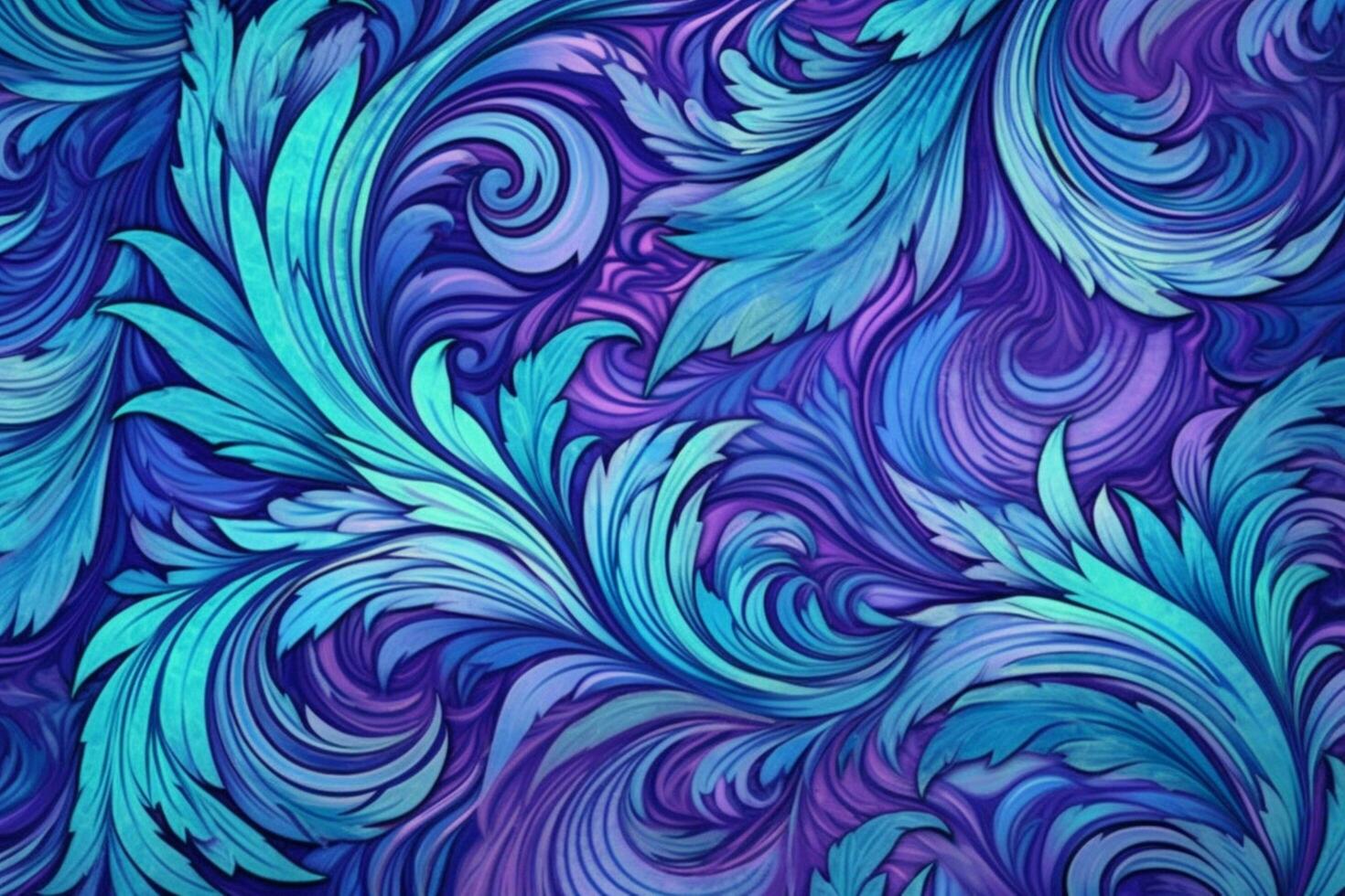 lila och blå tapet med en swirly design foto