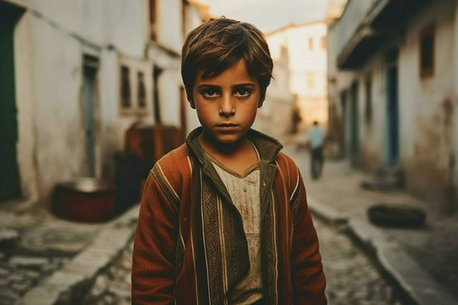 turk barn pojke turkiska stad foto