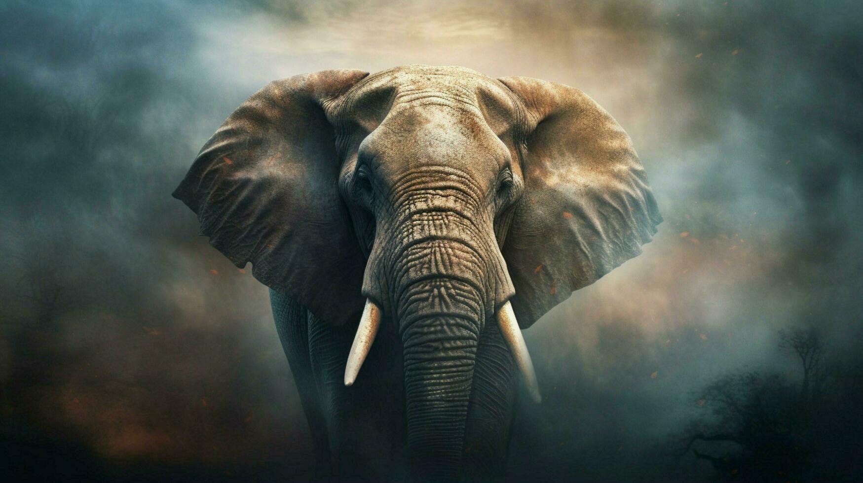 en affisch den där säger elefant på den foto