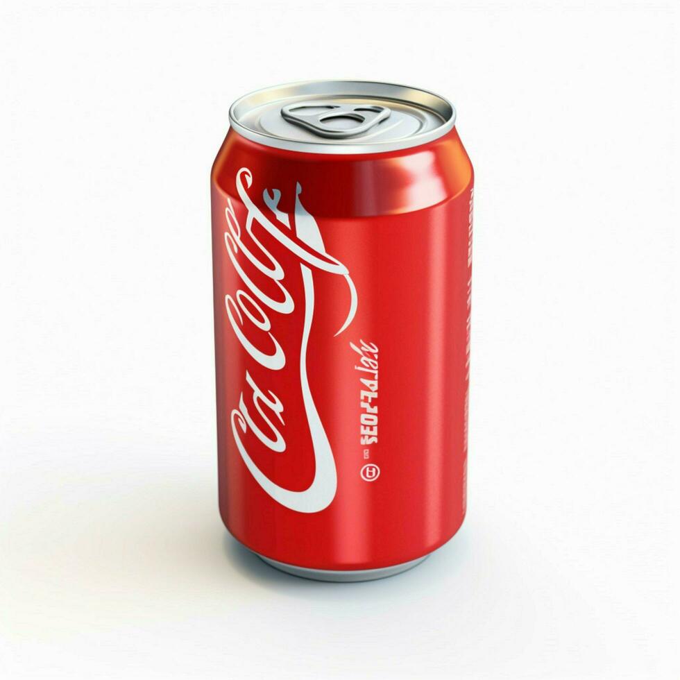 Coca Cola ljus med vit bakgrund hög kvalitet foto