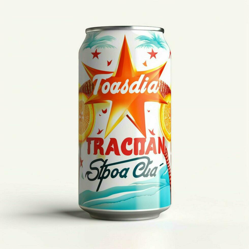 tropicana twster soda med vit bakgrund hög foto