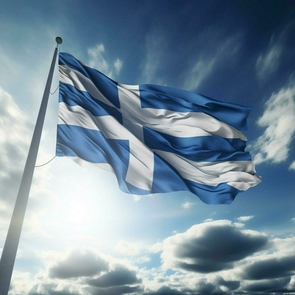 flagga av grekland hög kvalitet 4k ultra h foto