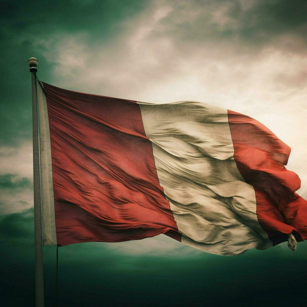 flagga av Italien hög kvalitet 4k ultra hd foto