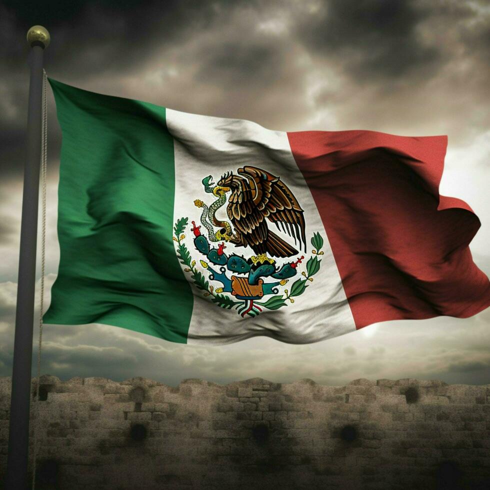 flagga av mexico hög kvalitet 4k ultra h foto