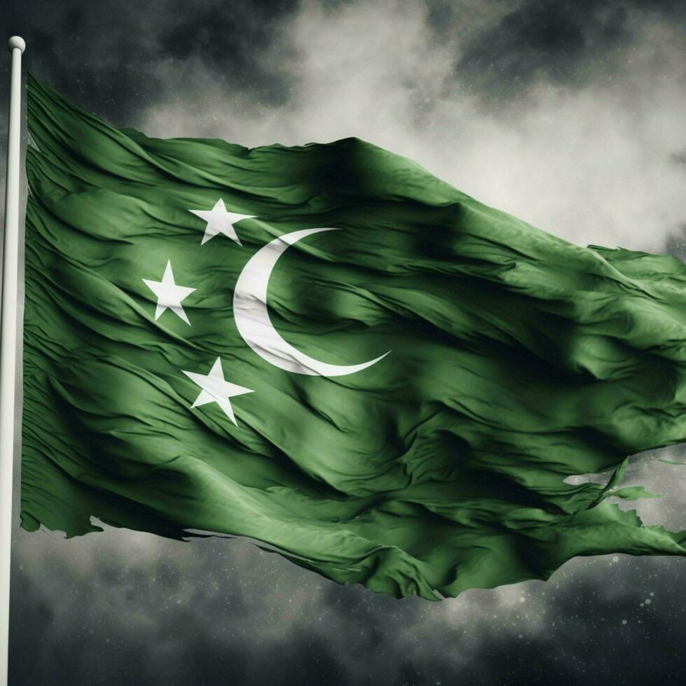 flagga av pakistan hög kvalitet 4k ultra foto