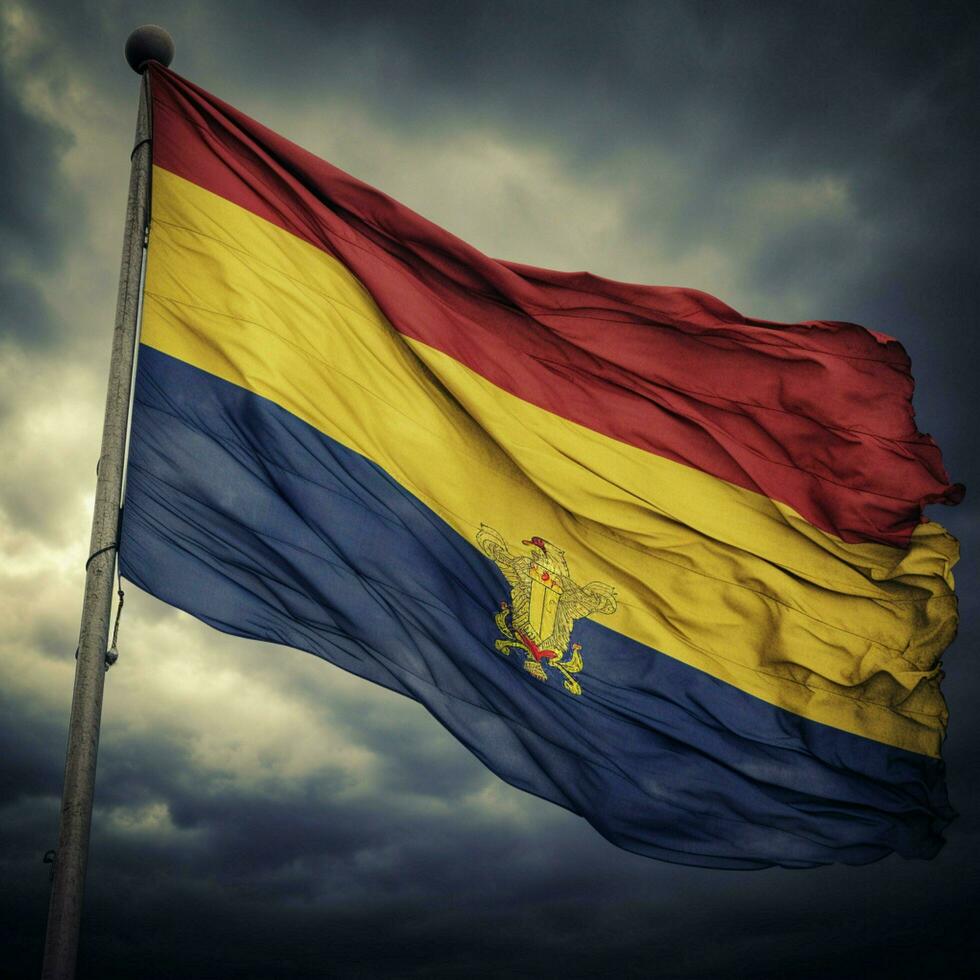 flagga av rumänien hög kvalitet 4k ultra foto
