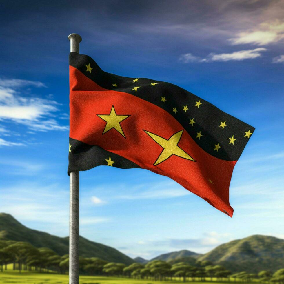 flagga av Östtimor hög kvalitet 4k ul foto