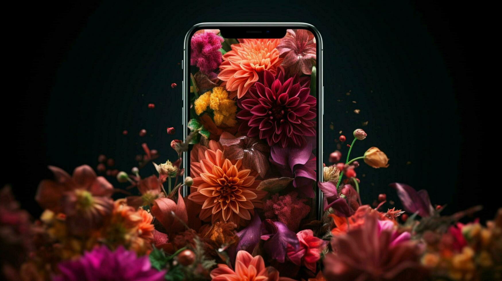 blommor tapet iphone utsökt hyper-detalj foto