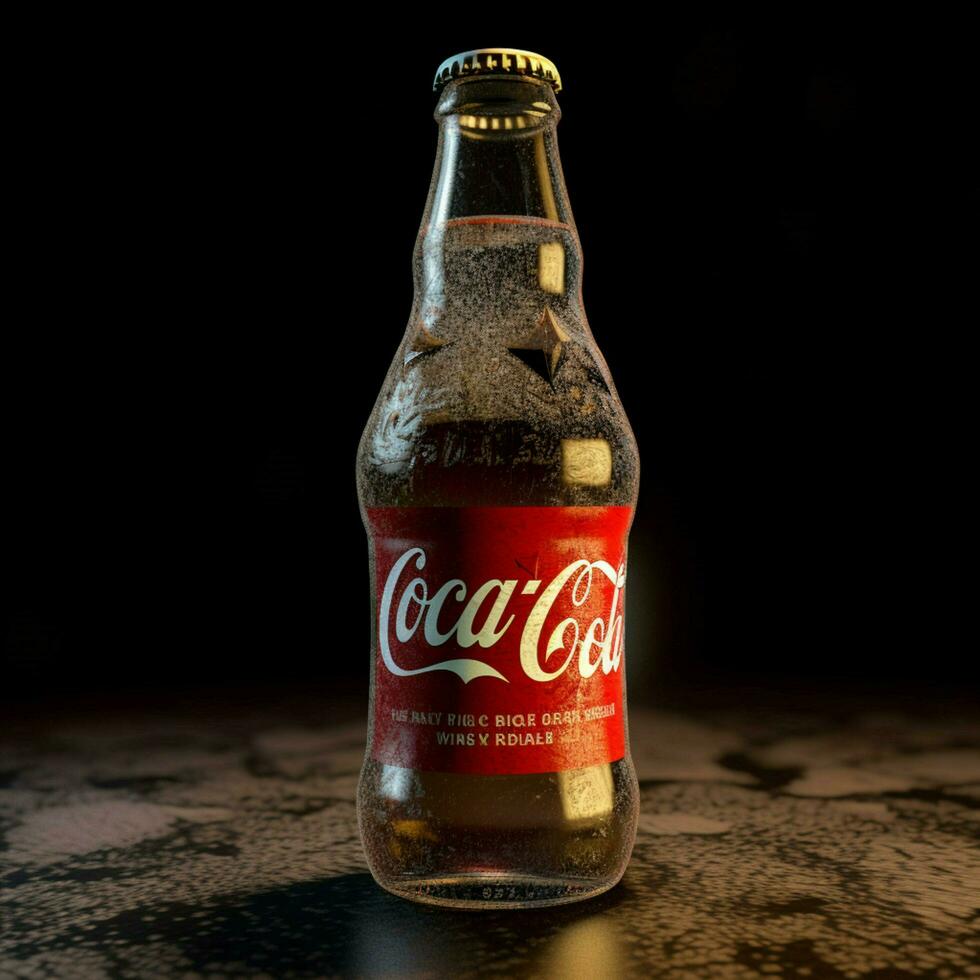 produkt skott av Coca Cola hög kvalitet 4k ultra foto