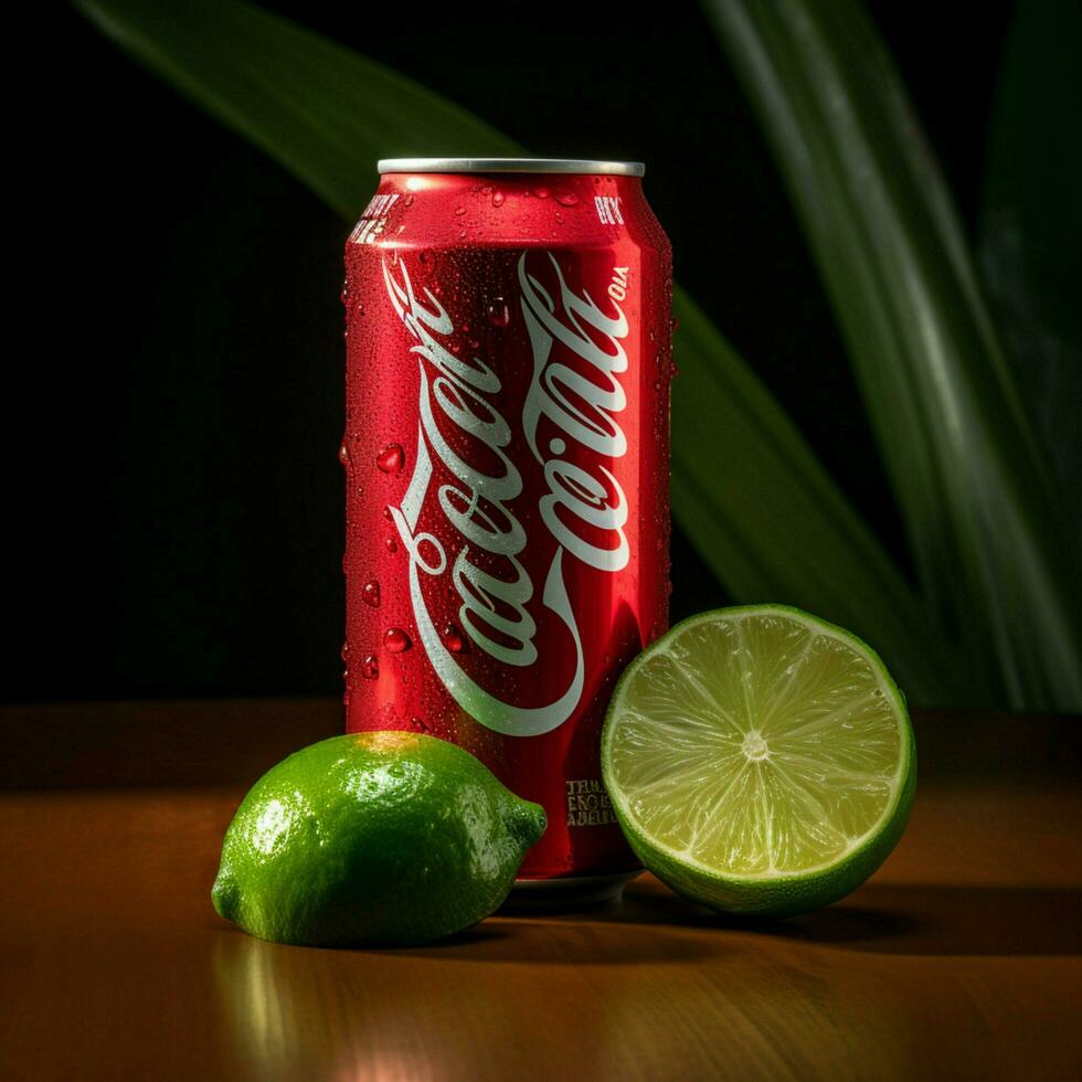 produkt skott av Coca Cola med kalk hög kvalitet foto