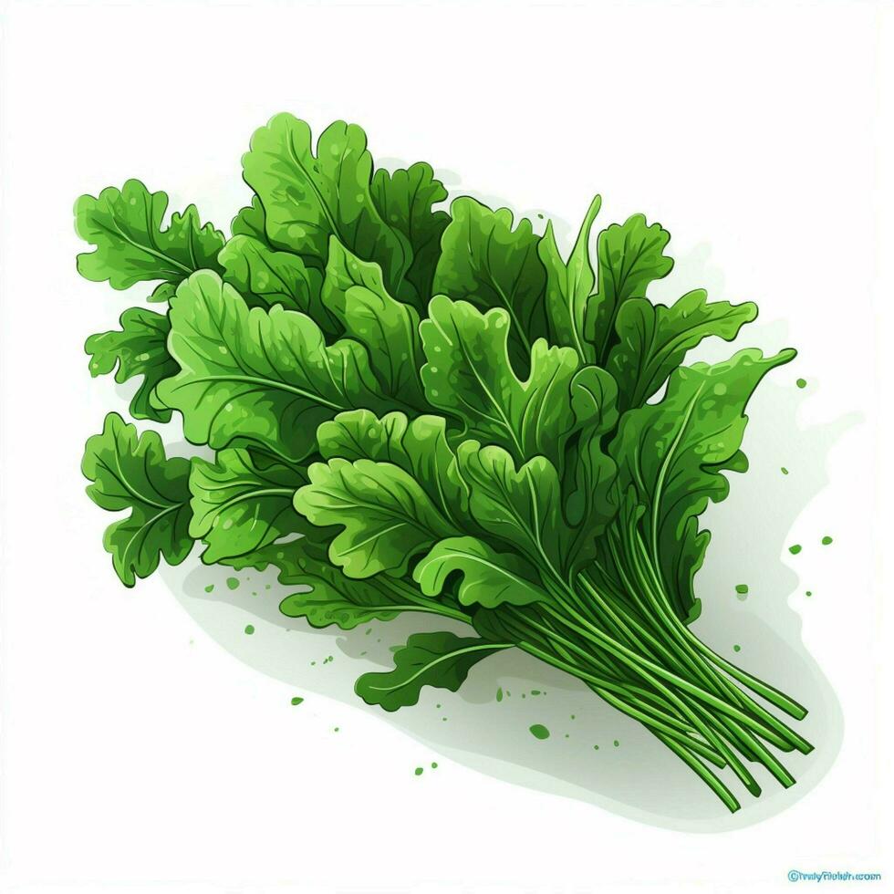 arugula 2d vektor illustration tecknad serie hög kvalitet 4k hdr foto