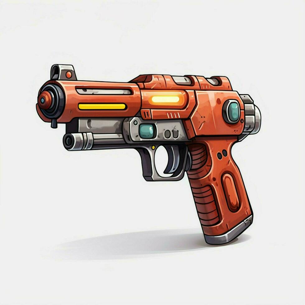 bb guns 2d tecknad serie illustraton på vit bakgrund hög qu foto