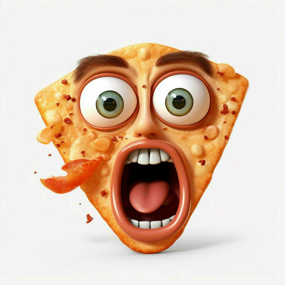 ansikte njuter mat emoji på vit bakgrund hög kvalitet foto