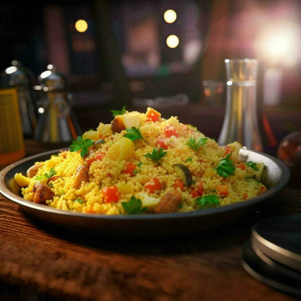 cous cous hög kvalitet 4k hdr foto