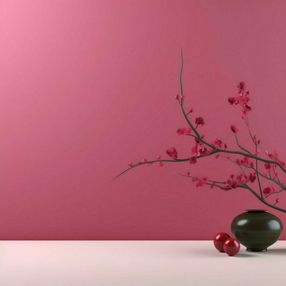 fushia minimalistisk tapet hög kvalitet 4k hdr foto