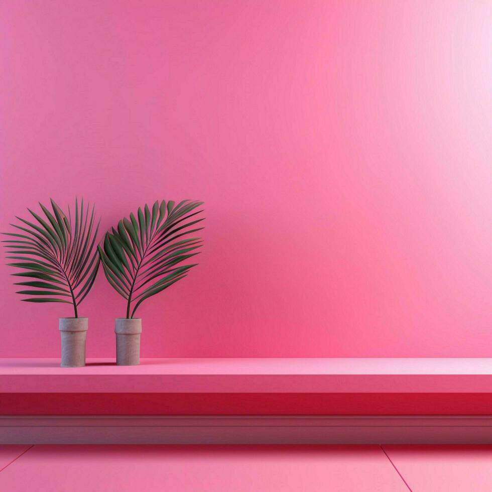 varm rosa minimalistisk tapet hög kvalitet 4k hdr foto