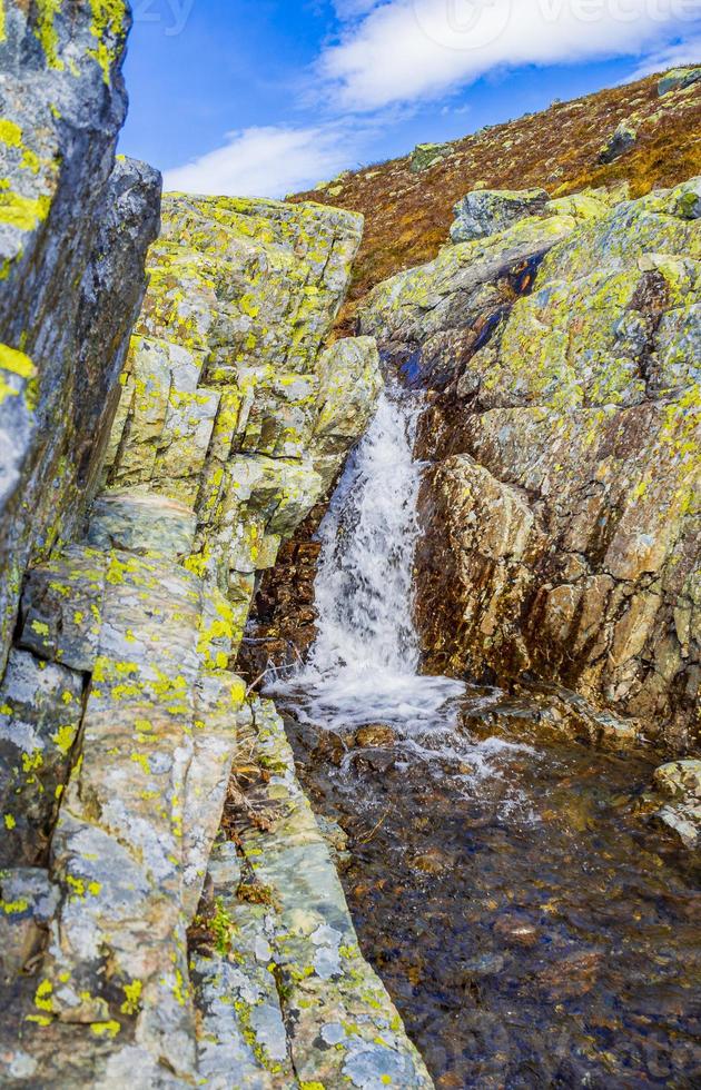 Storebottane River vid Vavatn sjön i Hemsedal, Norge foto