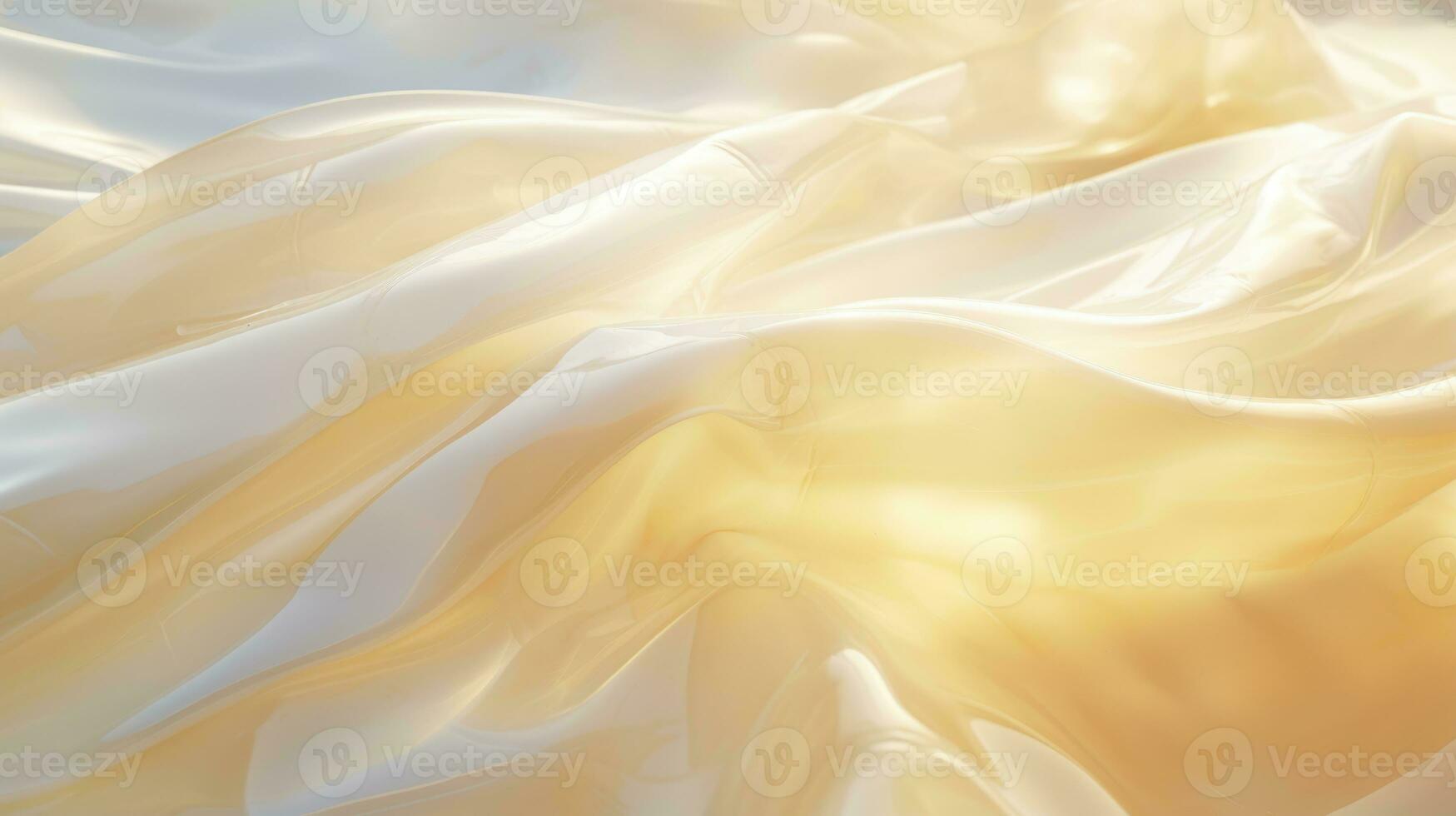 gul silke tyg textil- satin abstrakt bakgrund, ai generativ foto