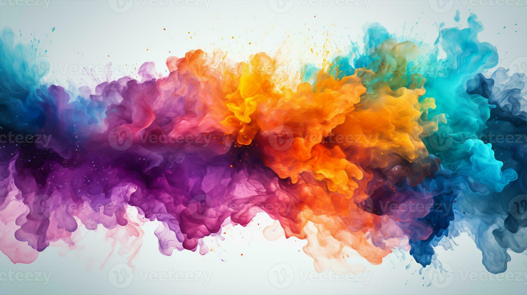 abstrakt vattenfärg bakgrund. digital konst målning. färgrik textur. foto