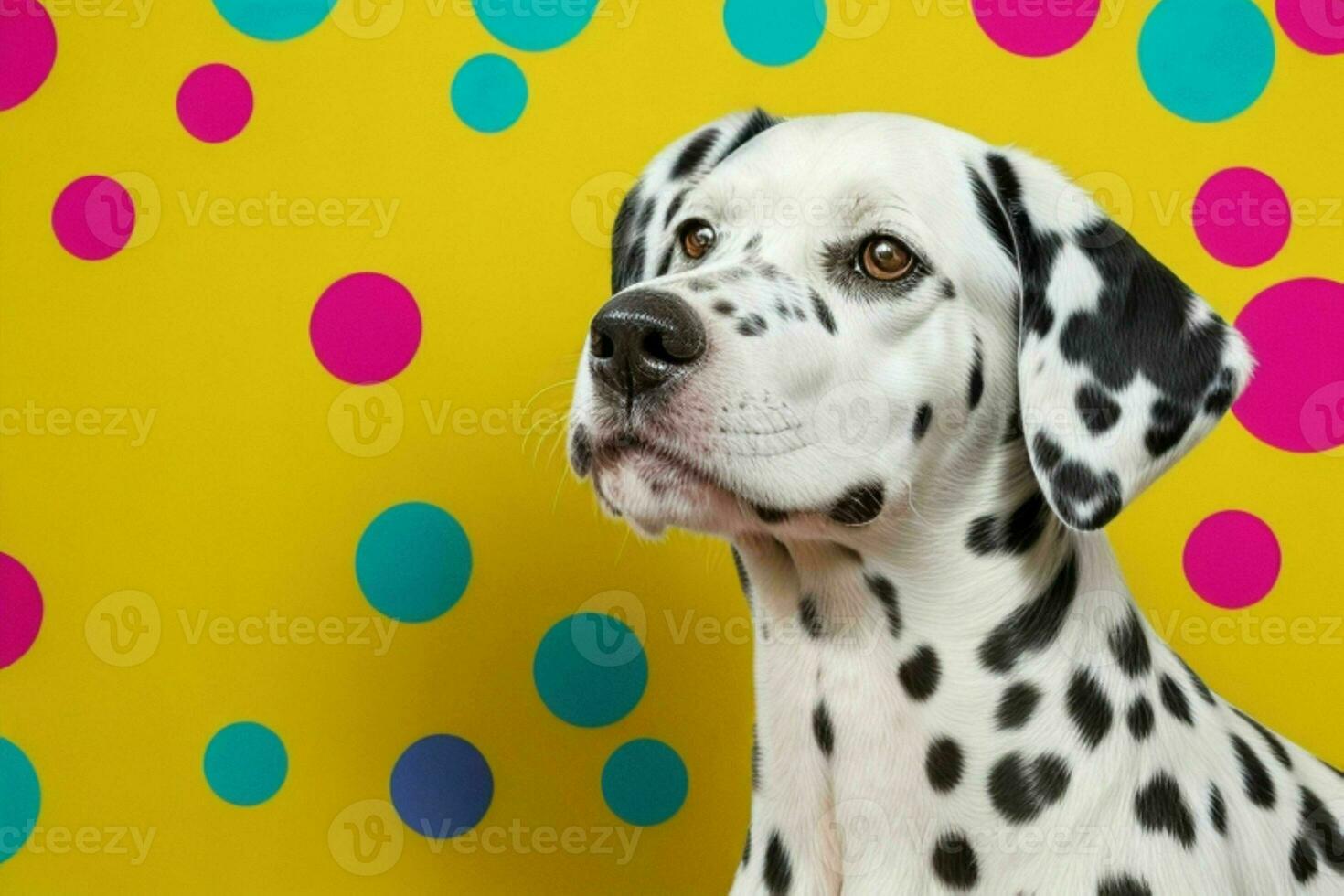 Foto av dalmatian hund. ai generativ proffs Foto