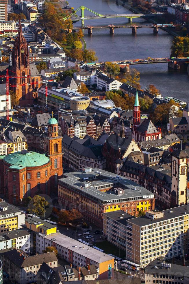 europeiska stadsbilden allmänna byggnader i tyskland frankfurt foto