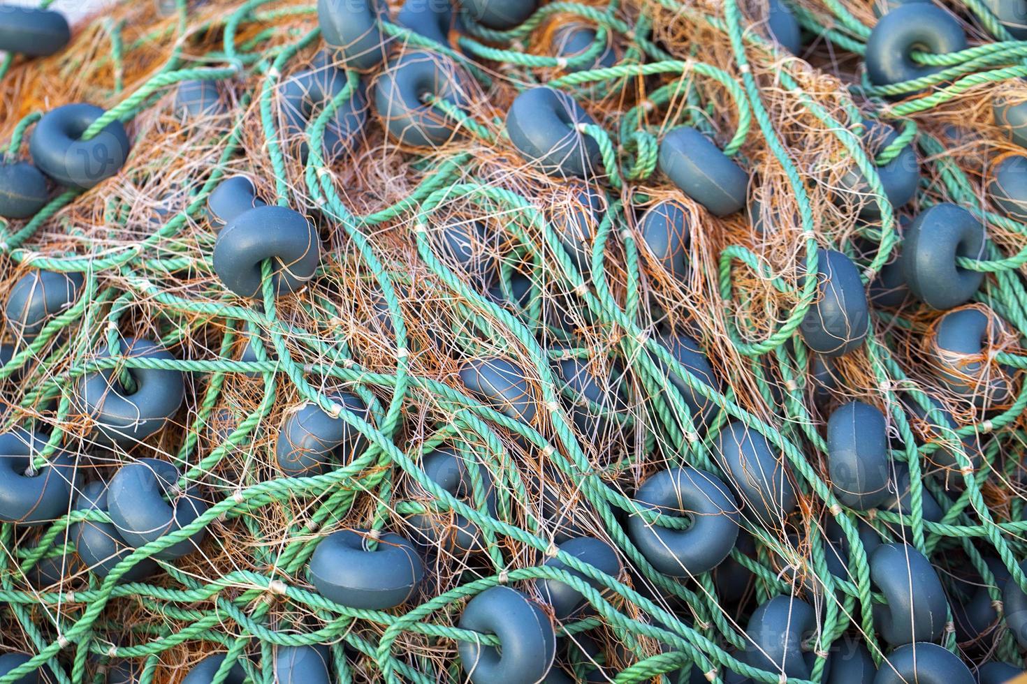 abstrakt industri marina fisknät rep fiskelinjer foto