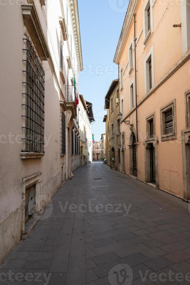 via Garibaldi historiska gränd i städerna Terni foto