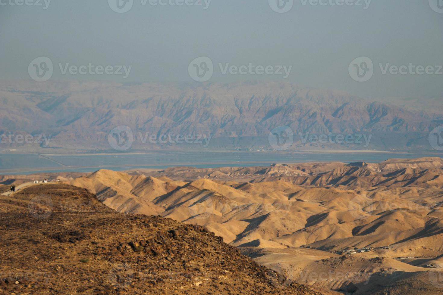 ökenvy av Judean Desert, Israel foto