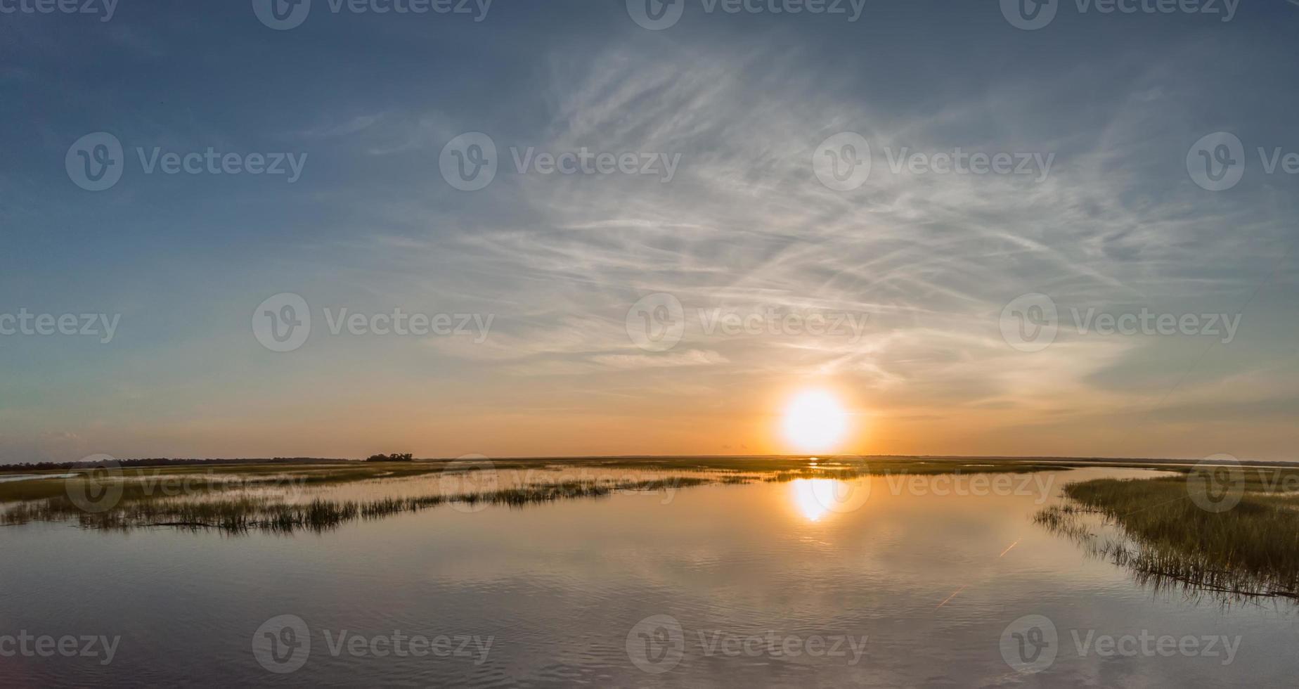 scener runt jaktön South Carolina på sommaren foto